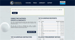 Desktop Screenshot of europeaidcontracts.com